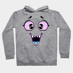 Funny creepy monster face Hoodie